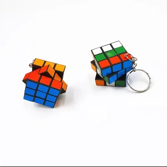 Mini Rubik’s Cube Toy Keychain - Picture 2 of 3